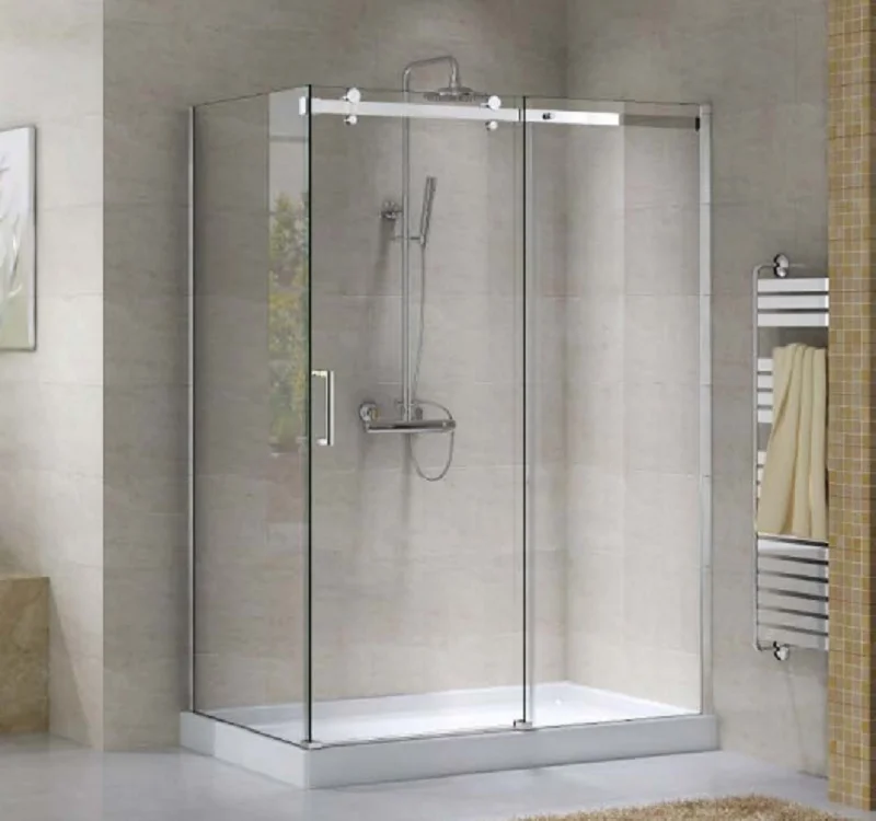 Luxury Bathroom Frameless Tempered Glass Aluminum Shower Cubicle Free Standing Shower Room