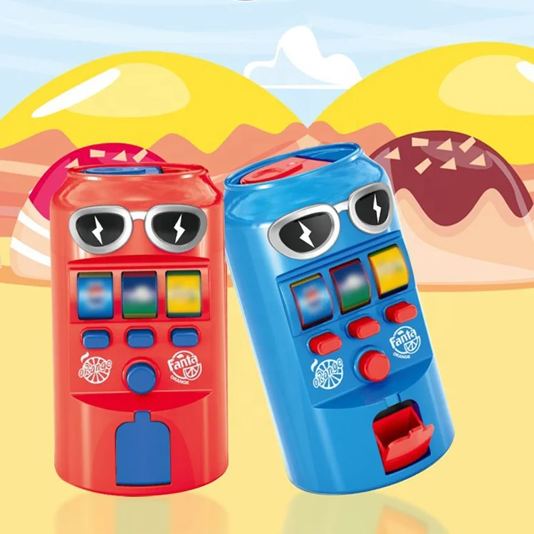 Hot sale Plastic Candy cartoon bottle toy Mini Vending Machine Gumball Dispenser Candy Toys