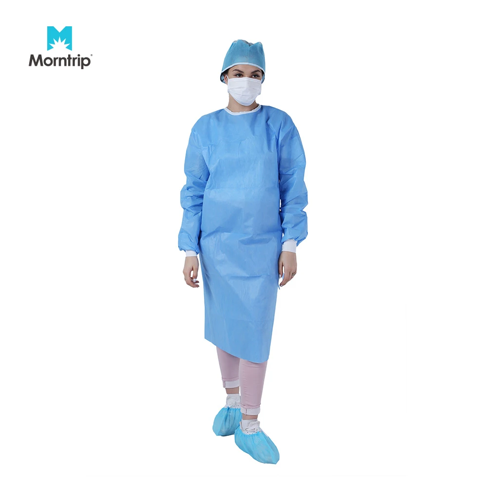 Level 3 Sterile Disposable Isolation Gowns Dust-Blood Proof for Hospital Use Factory Stock Safety Clothing