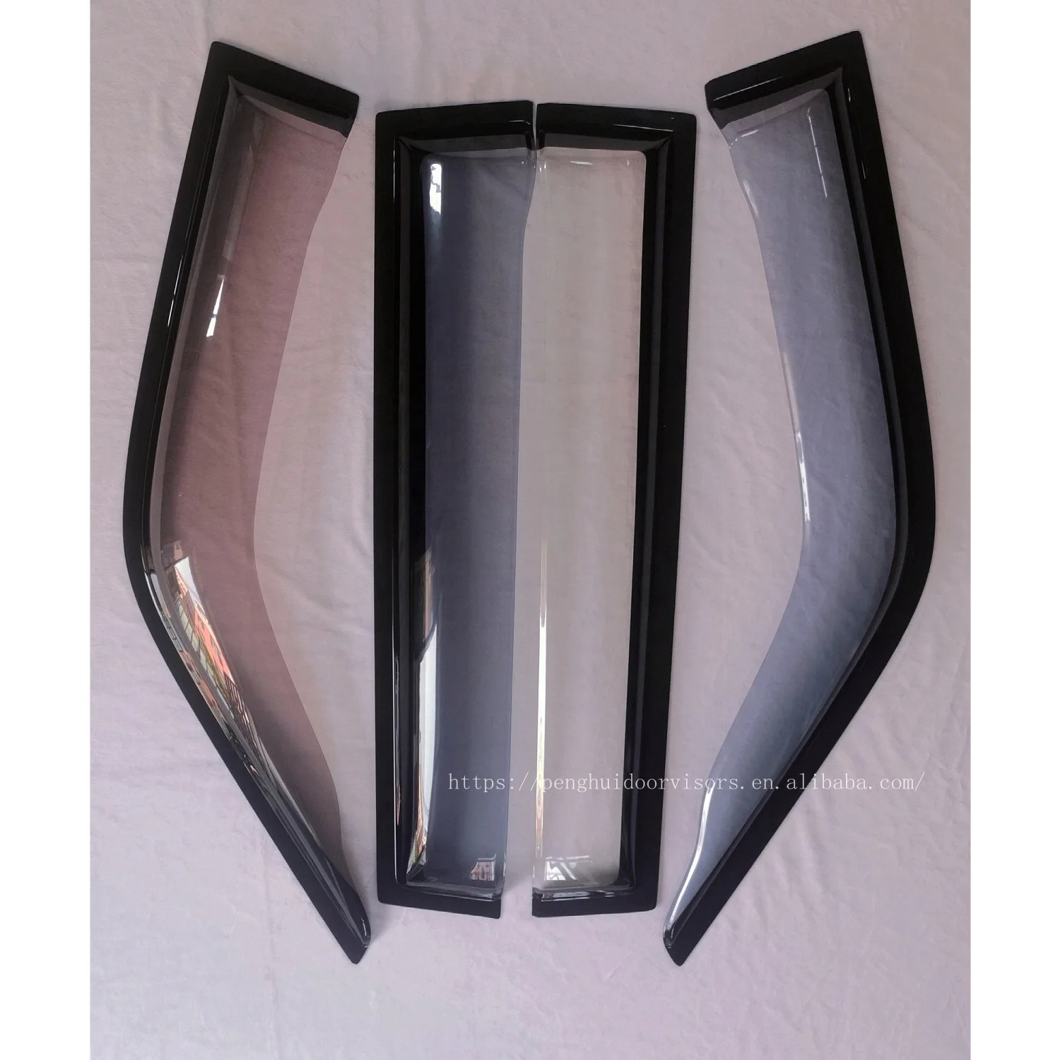 Auto Wider Rain Guards Smoke SUV Rodeo Bighorn Car Sun Window Wind Visors For Isuzu Trooper