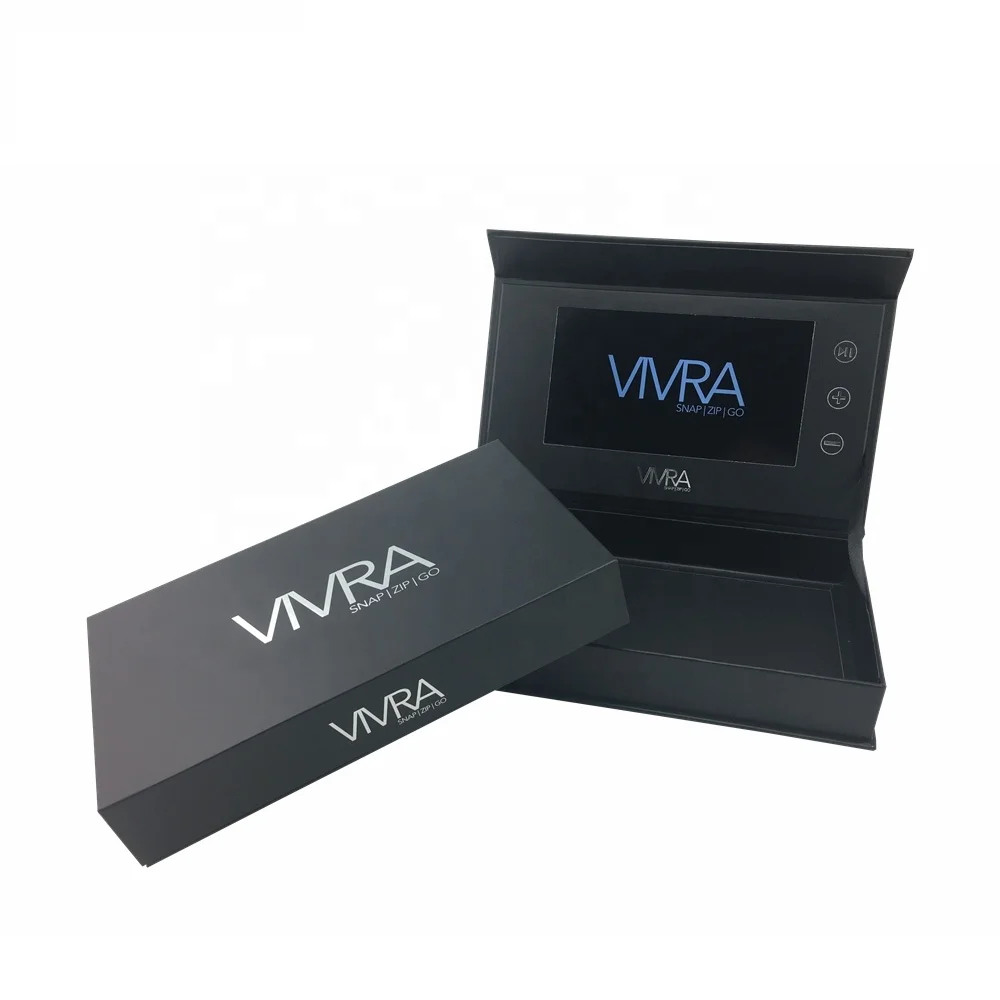 Cote Luxury Paper Craft With Lcd Display Wholesale Wedding Invitation Box