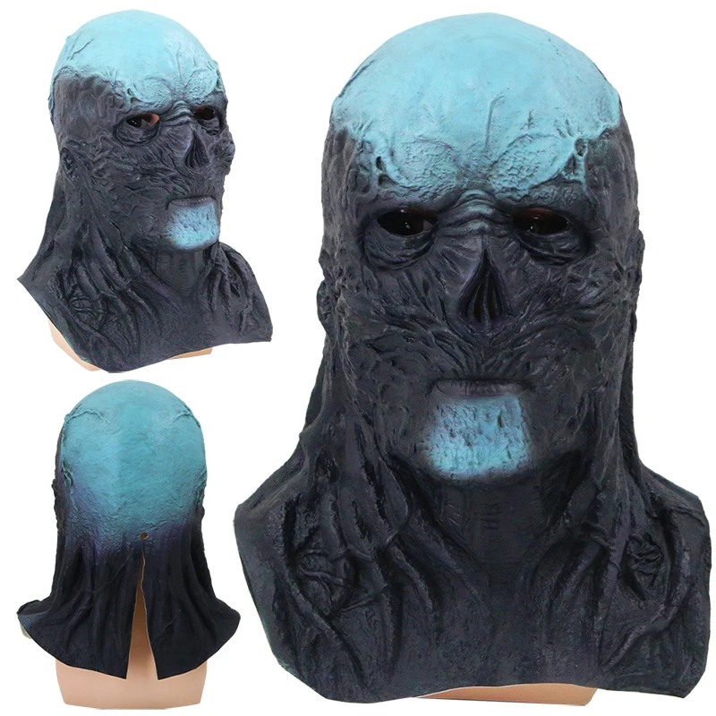 Custom Halloween Full Face Helmet Horror Helmet Creepy Latex Mask Scary Hell Monster Demon Party Mask