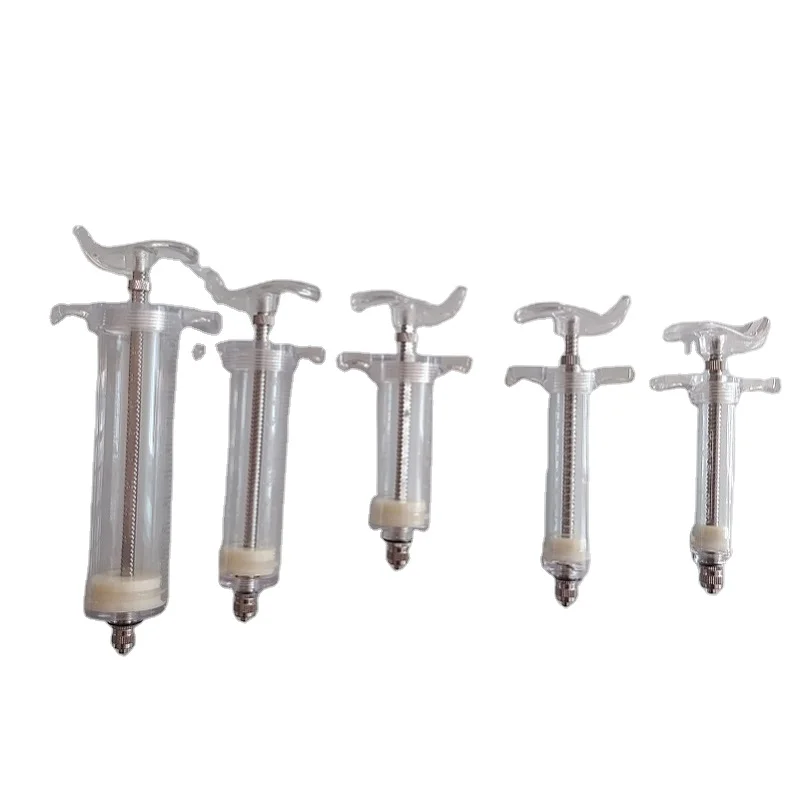 PC Plastic Steel Injector vet 100ml 20 ml Veterinary Syringe for Animal pig