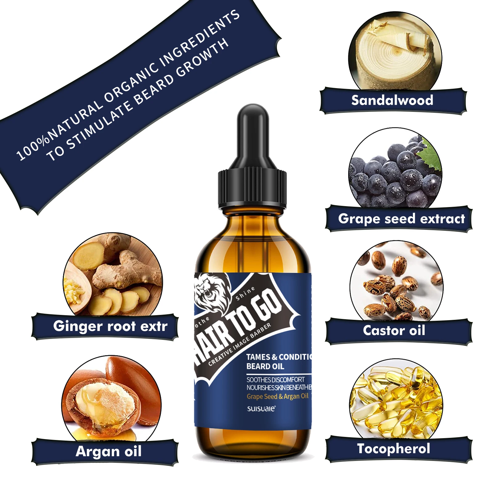 Собственная Марка 50 MOQ индивидуальный лучший уход за бородой мужское органическое масло жожоба Beardoil в комплекте способствует росту бороды масло