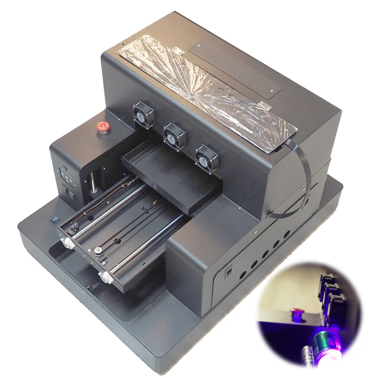 Vevor Uv планшетный принтер/принтер для бутылок полностью автоматический A3UV принтер uv a3 с чернилами автоматическая печать dtg