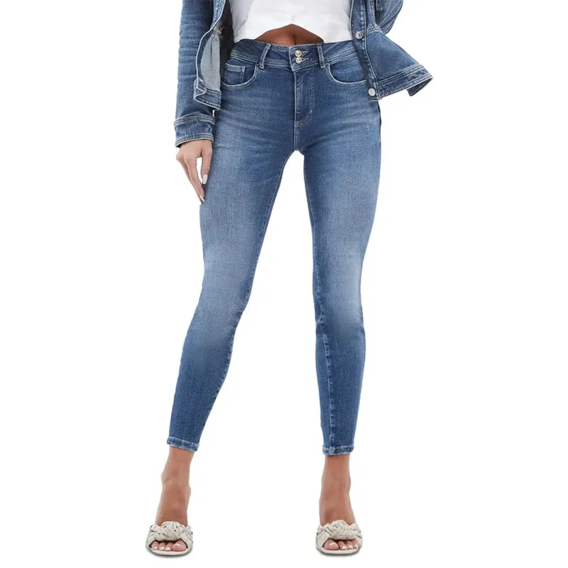 Boyfriend Jeans Style Shape Up Skinny Jeans High Rise Stretch-denim Jeans For Women