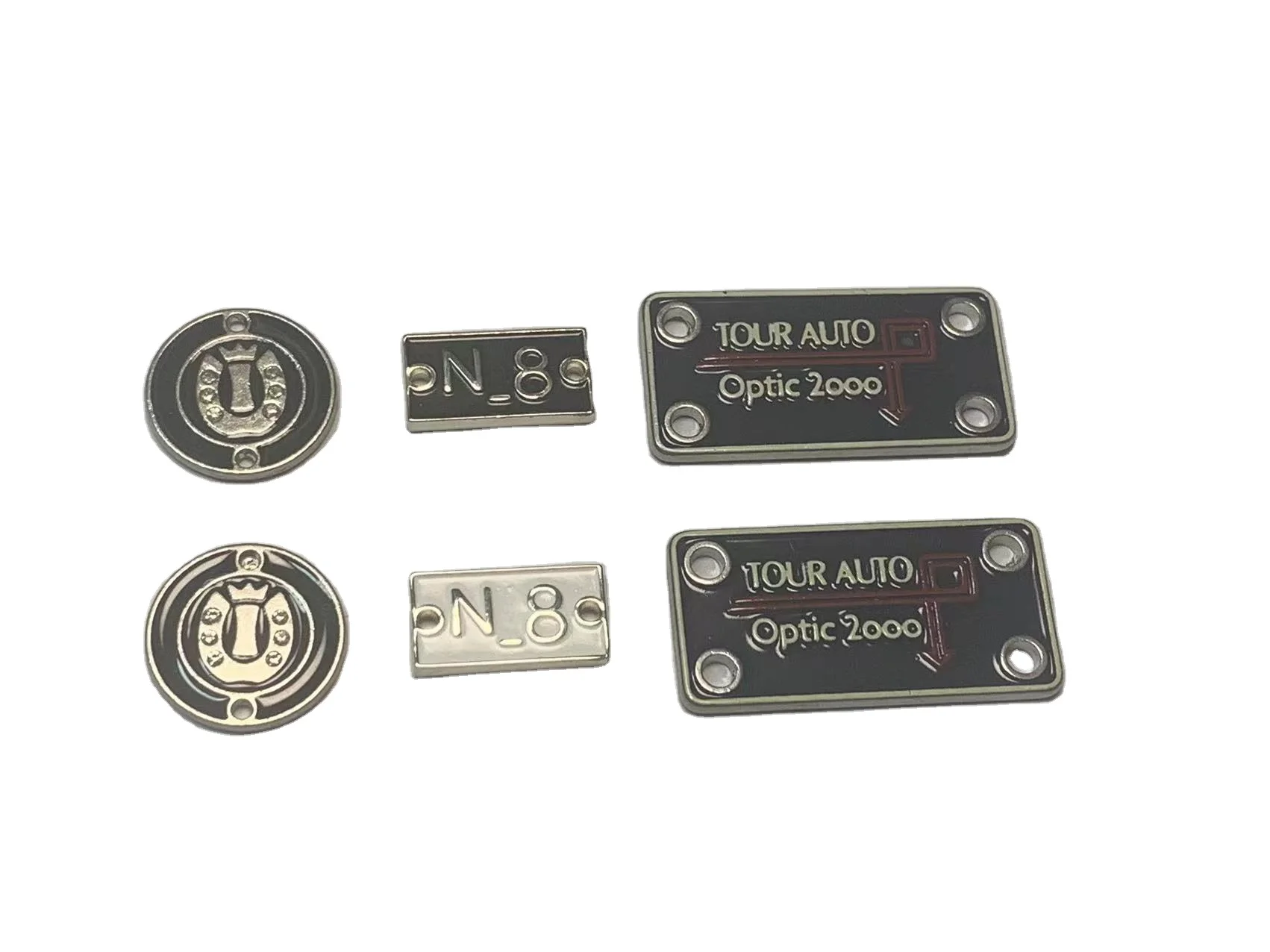 High Quality Custom Fashion Design Metal Logo For Handbags  Brand Metal Logo For Clothing