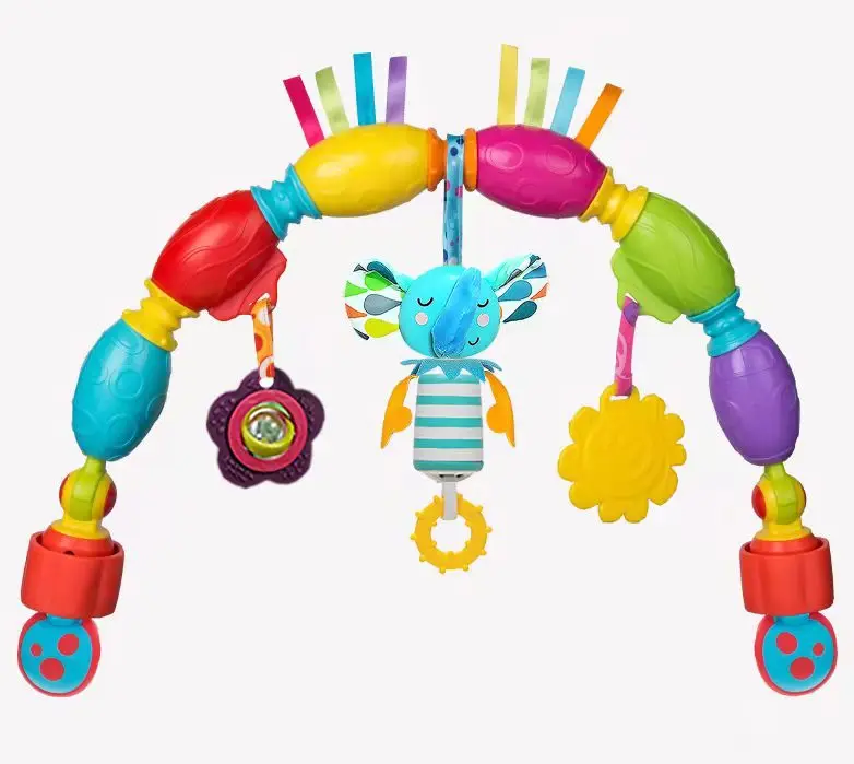 Оптовая продажа детская кроватка мобильные крючки для коляски мягкие плюшевые погремушки Обучающие игрушки-колокольчики Прорезыватель детской