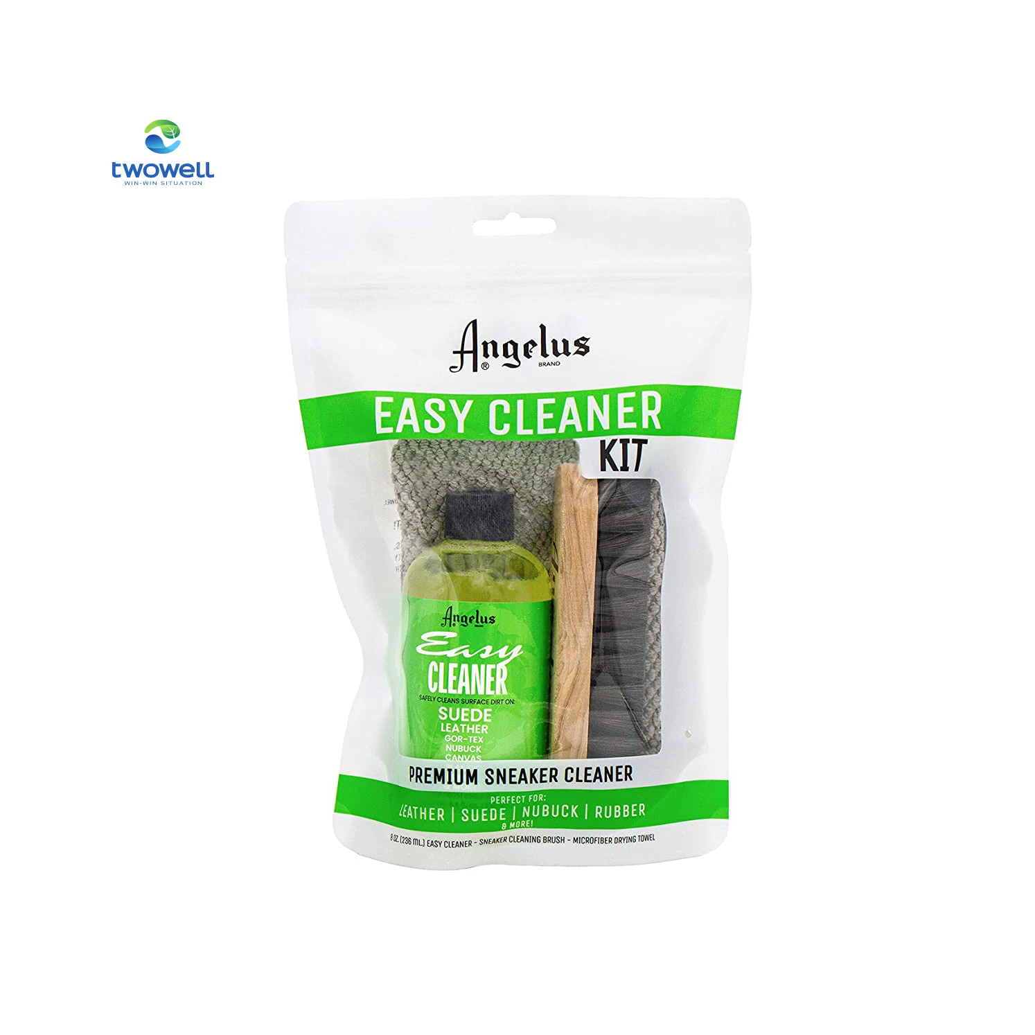 Hot selling custom travel pack cleaner shoe and sneaker cleaning kit