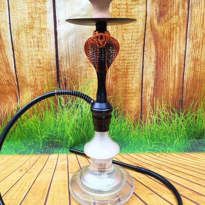 Medium size Cobra head Arabian shisha resin aluminum snake shisha hookah