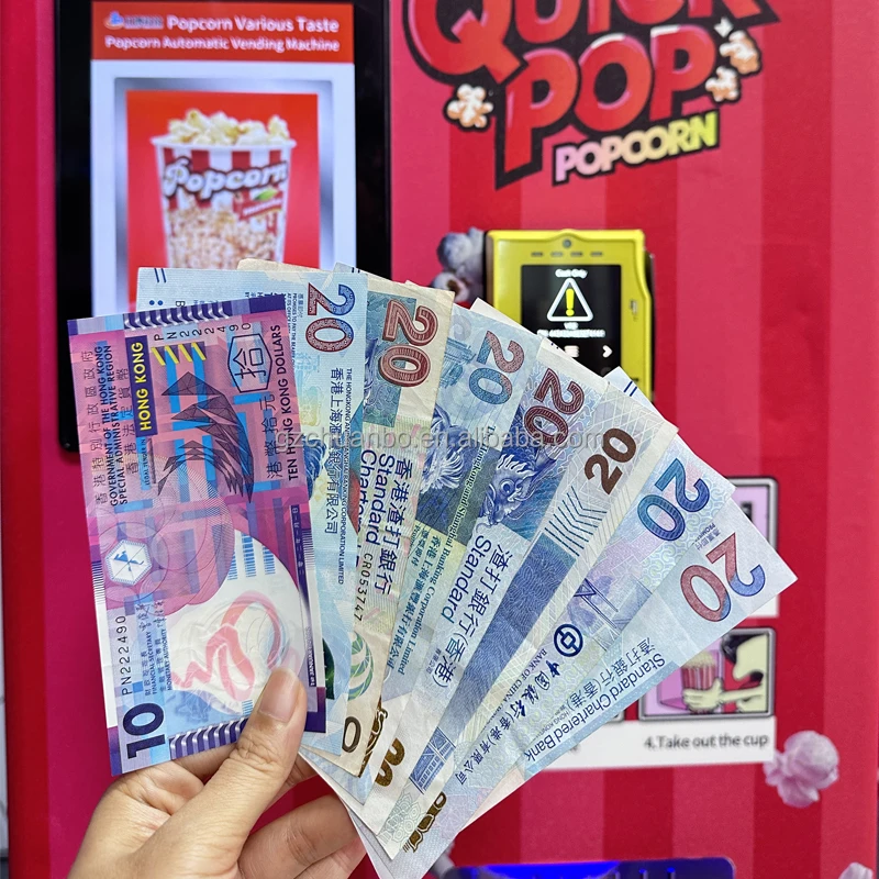 NEW popcorn vending machine delicious health popcorn making fun automatic machine popcorn vending machine