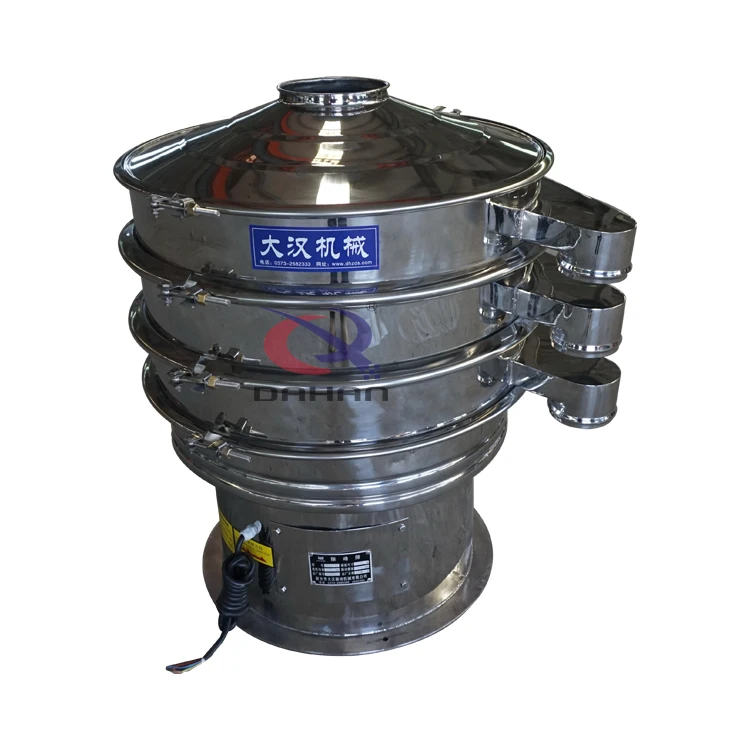 Two layer with three outlets rotary vibration screen machine  vibrating sieve powder sifter