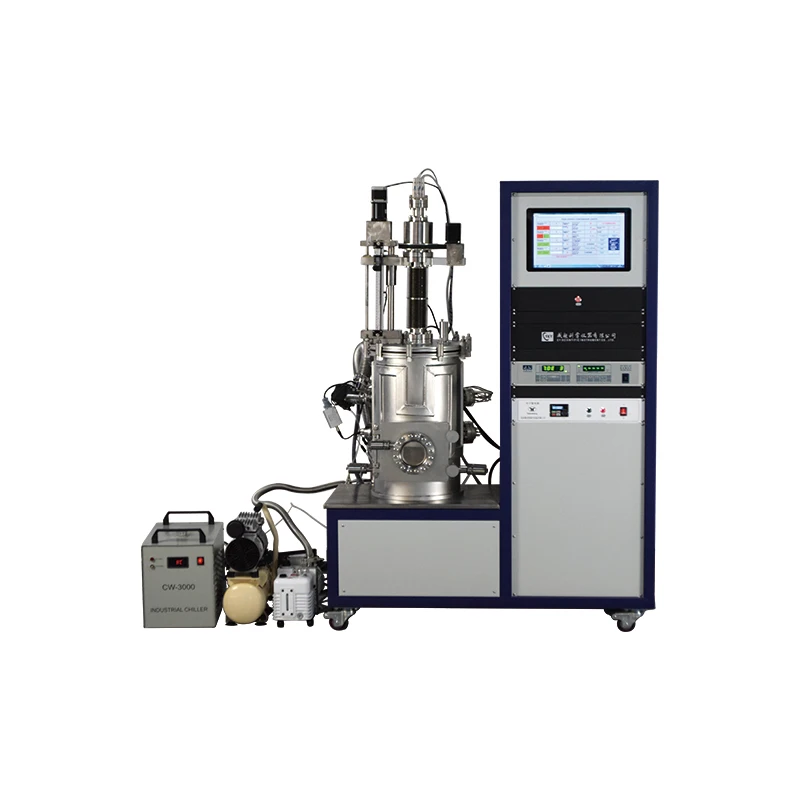 Four Tungsten Boats High Vacuum Thermal Evaporation Coater for PVD Coating