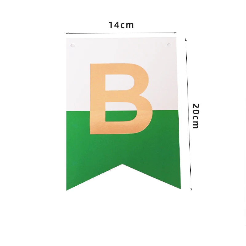 
2021 Happy birthday Paper Flag Kids Children Birthday Party Banner Hang Pennant Banner Decor Supplies Flags Party Supplies 
