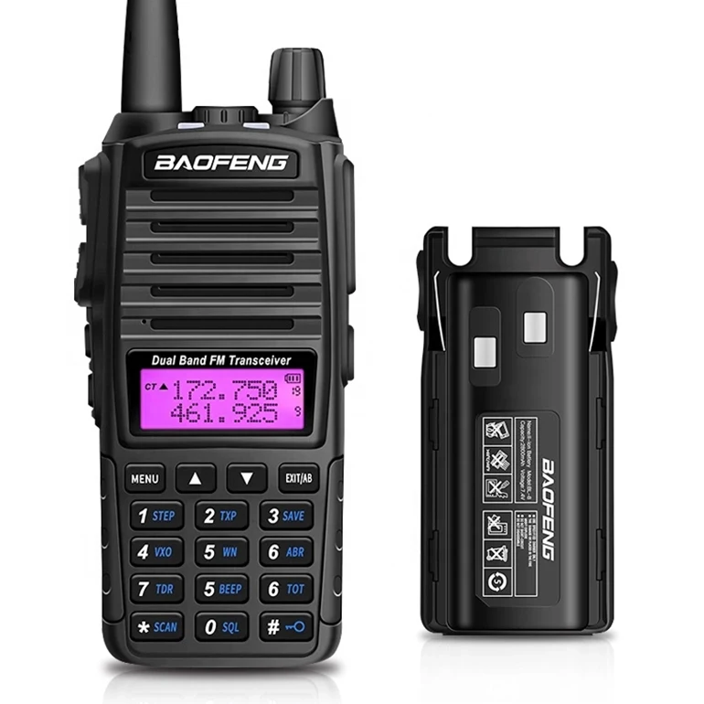 Высокое качество Baofeng UV-82 8 Вт UHF VHF двухполосный приемно-передающая радиоустановка дальность км walkie Talkie радио Ручной иди и болтай