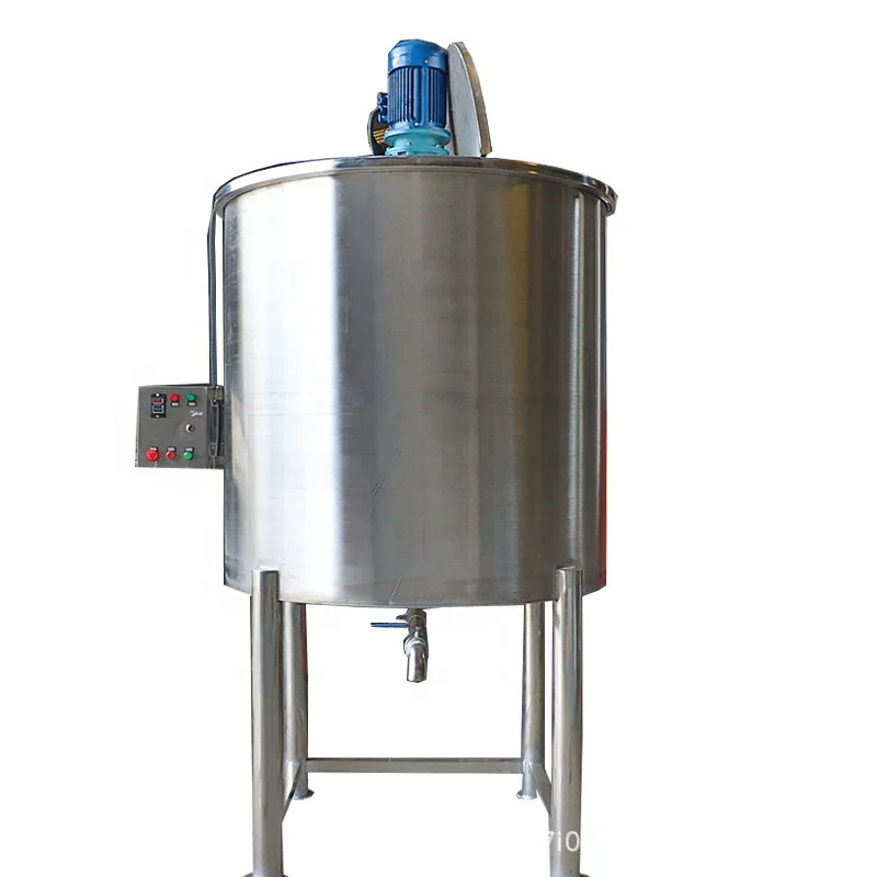 Liquid Storage Emulsifying Drum Disperser Homogenizer Tank Electric Steam Heating Mixer Jacketed Vessel Agitator Reactor