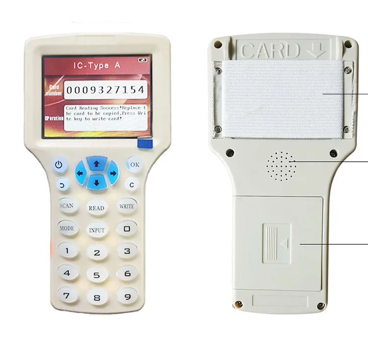 RFID Smart Card Reader Writer NFC 13.56MHz Copier 125KHz Duplicator Multi-Frequency Decoding Software USB Support