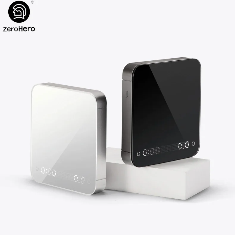 zeroHero Travel Rechargeable Electric Coffee Scale with Timer