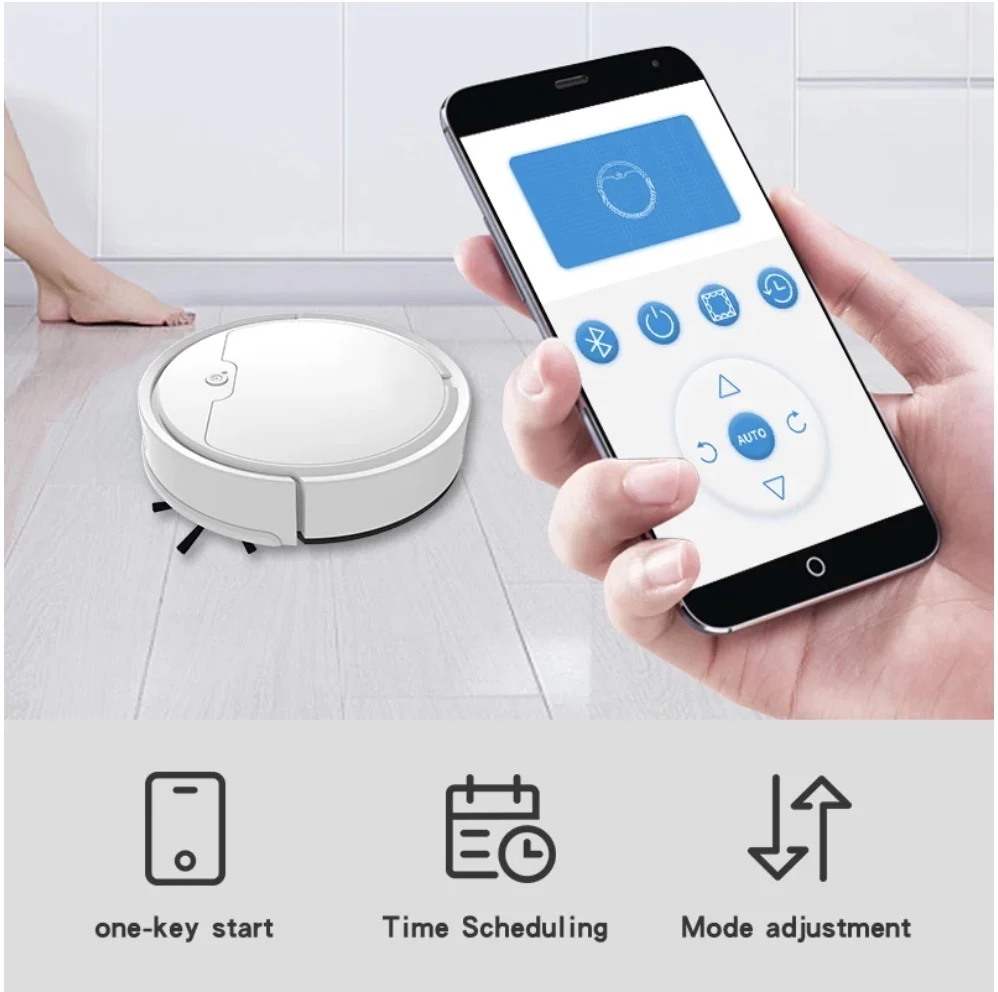 New Product Robot Vacuum Cleaner Mopping Sweeping Household Mopping Lazy Cleaning Machine with APP