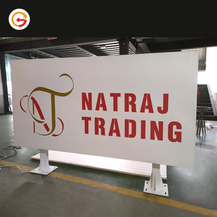 JAGUARSIGN Manufacturer Custom Large Sign Board Free Standing Outdoor Sign Monument Logo Signboard