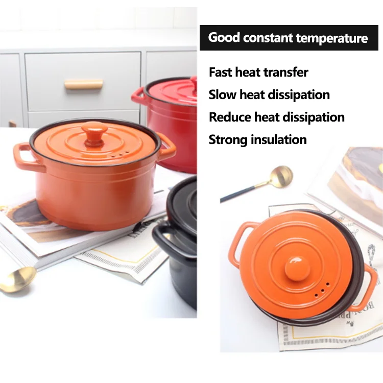 High Quality hot pots insulated casserole matte glazed ceramic casserole  With High Popularity