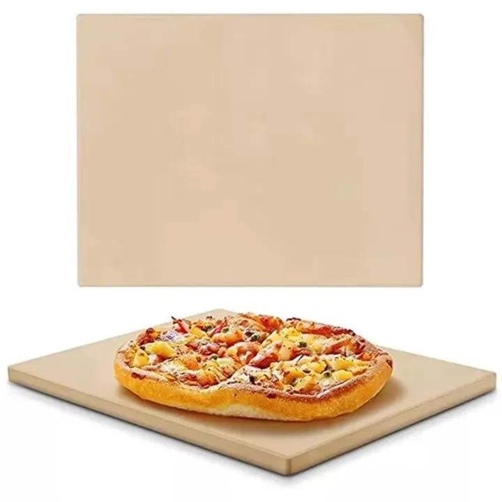 17-piece Large Pizza Stone Set Thermal Shock Resistant Cordierite Pizza Stone With Handle Rack