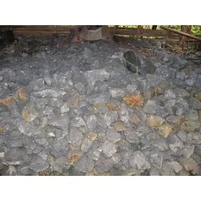 Genuine Wholesale Natural Rough Antimony Ingot White Color Mineral Specimen Stone Raw Ore Mineral Ore Lumps