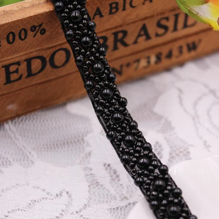 Кружевная аппликация, бисерная лента, ручная работа, отделка семян, платье, горячая Распродажа, жемчужная отделка для свадьбы