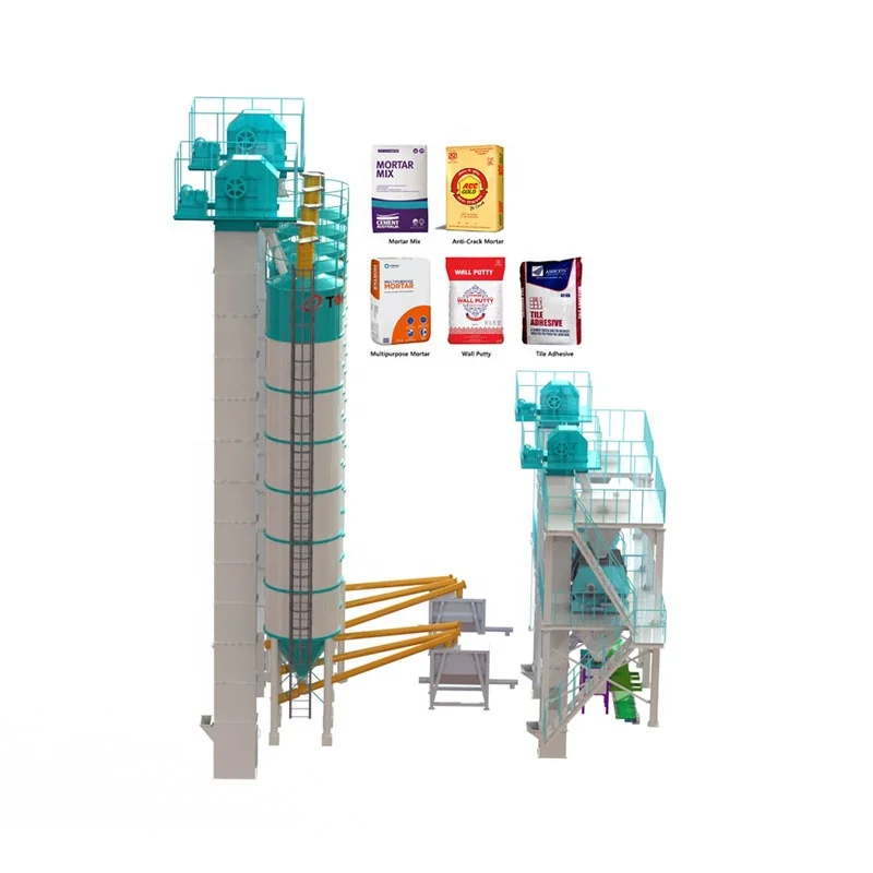 The best of the year Remote control Dry Mortar Plant automatic plaster mixer ceramic glue making machines