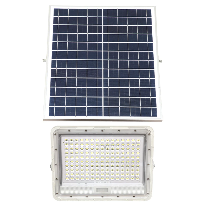 LIGHTSINCERE gate solar powered commercial high lumen flood light solar 100w