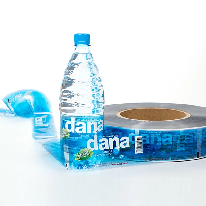 OPP wrap around label for plastic water bottles , direct manufacturer custom OPP sticker label for juice bottles
