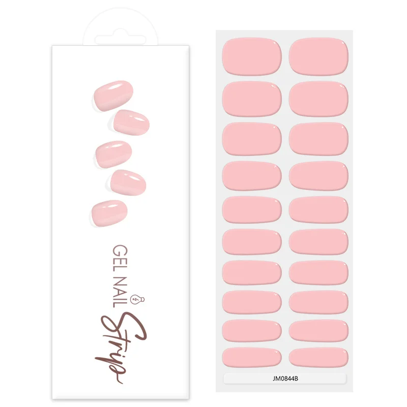 Manufacturer Nail Stickers Best Quality Manicure Long Lasting Gel Nail Strips Comfortable Fashion Gel Polish Nail Wraps