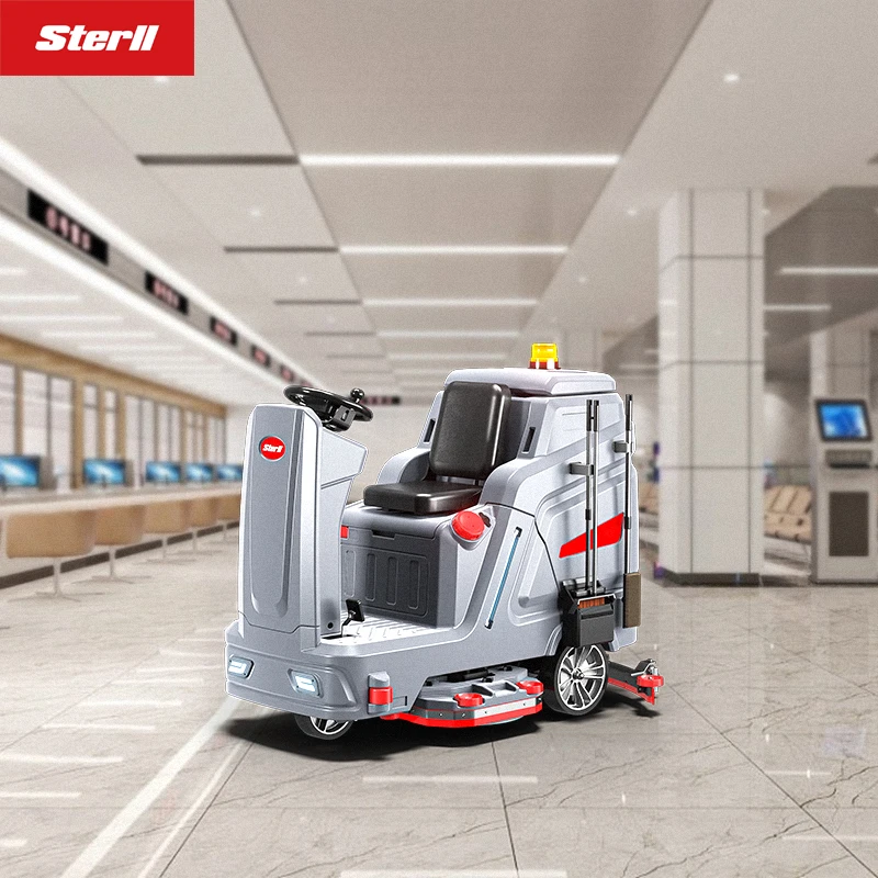 New Design Wireless Battery Magnetic Ride on Cleaning Machine Floor Scrubber For Concrete Marble Granite Cement Epoxy Tile Floor