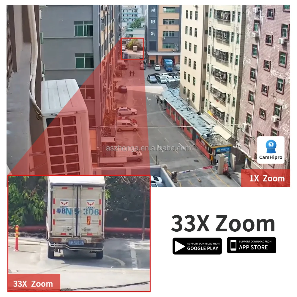 8MP  Wireless WIFI Security IP network Camera 33X Zoom 4K HD PTZ Outdoor Home Surveillance Cam CCTV  Full color Night Vision