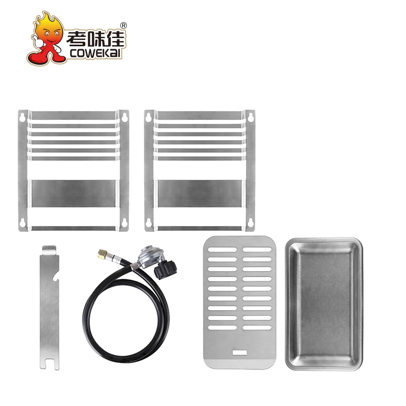 Outdoor Camping Picnic Portable Multifunctional Stainless Steel Steak Barbecue BBQ Gas Grill