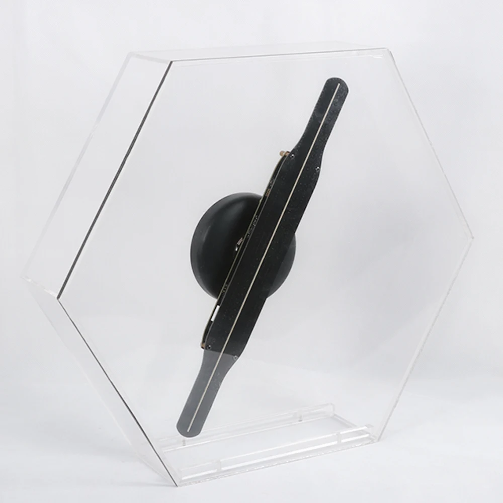 2019 Giwox Portable 3D Hologram 33 CM Led Advertising Fan With Wifi Control For Commercial Show / Indoor Office Advertising Show