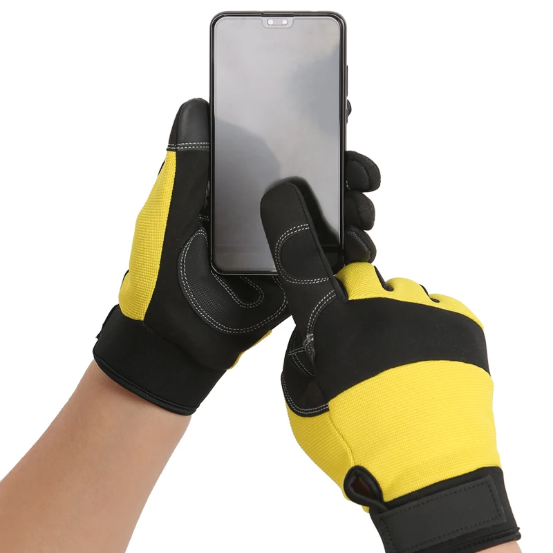 XINDA outdoor touch screen waterproof breathable full finger riding gloves for mountain climbing