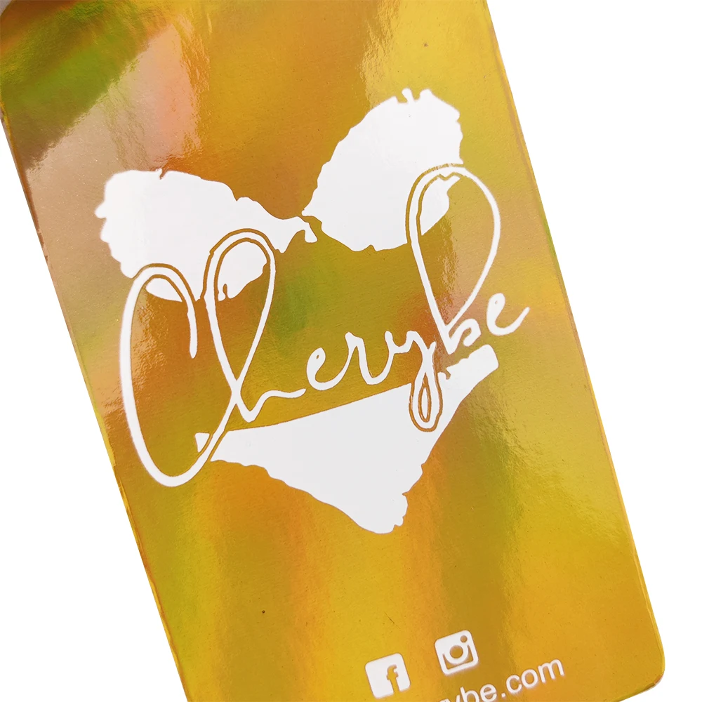 Factory Custom Holographic Hang tag Colorful Hanging Label Hologram Paper Hang Tag  for Clothing Garment with metal hole