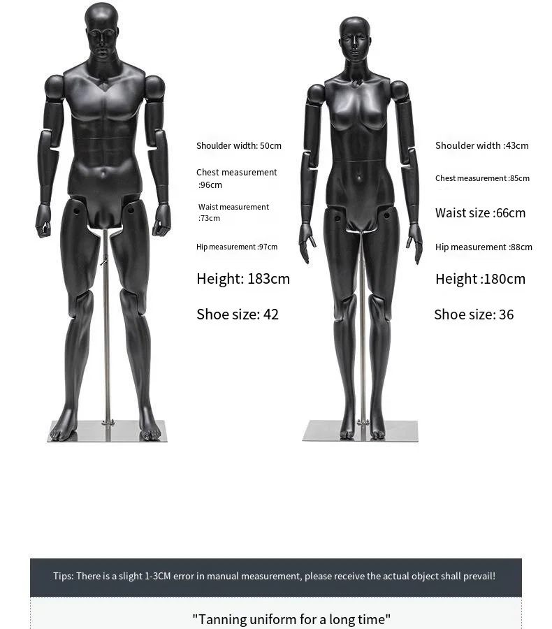 Articulated Arms Men Mannequin Flexible Movable Joints Male Mannequin