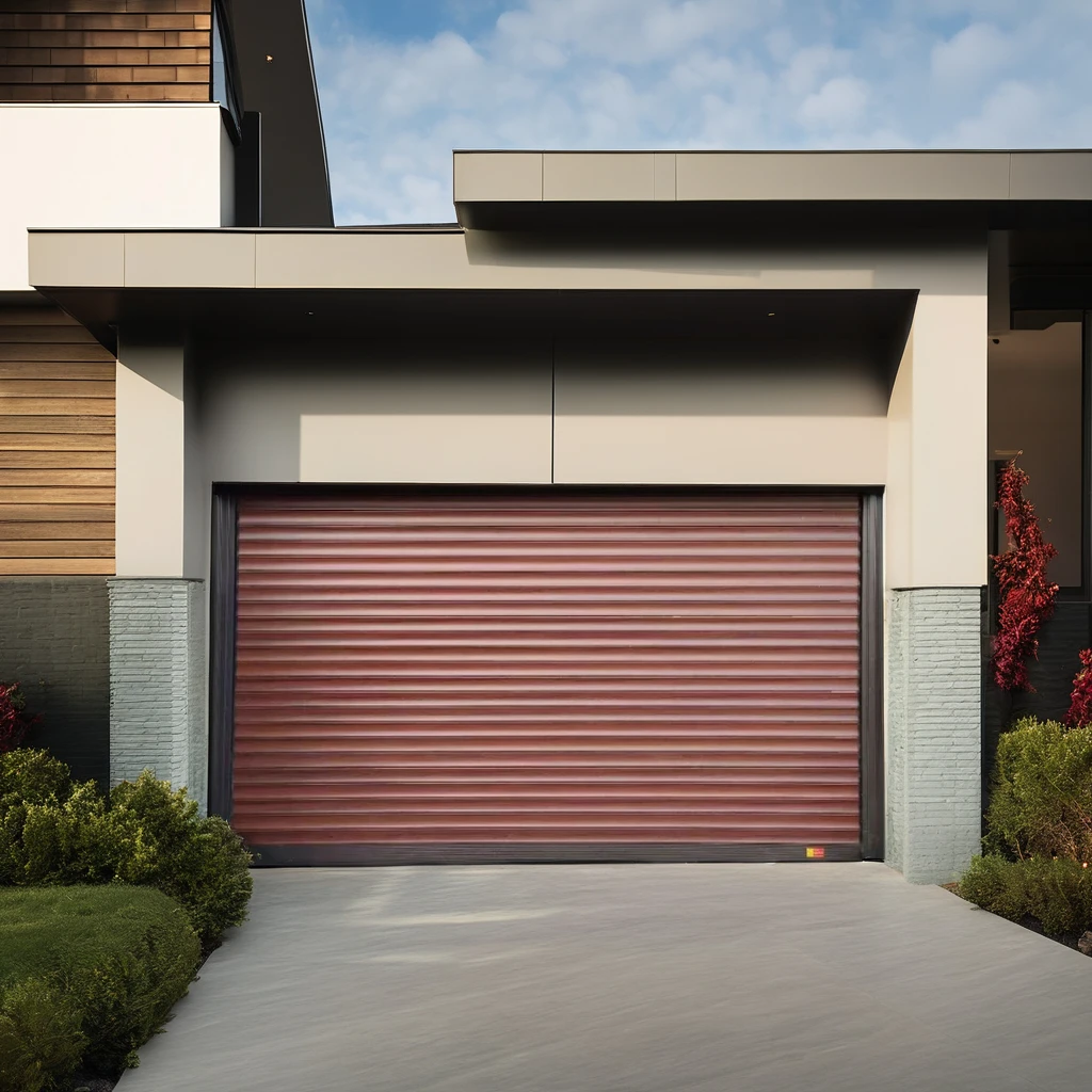 China manufacturers Modern Villa Frameless aluminum Automatic/Smart rolling Garage Doors for houses
