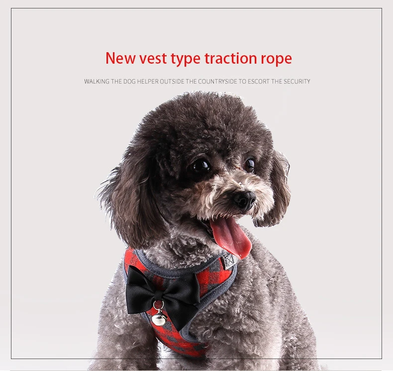 Wholesale Dog Harness and Leash Set Safety No Pull Adjustable with Soft Mesh Vest Harness for Small Dogs and Cats Walk Outdoor