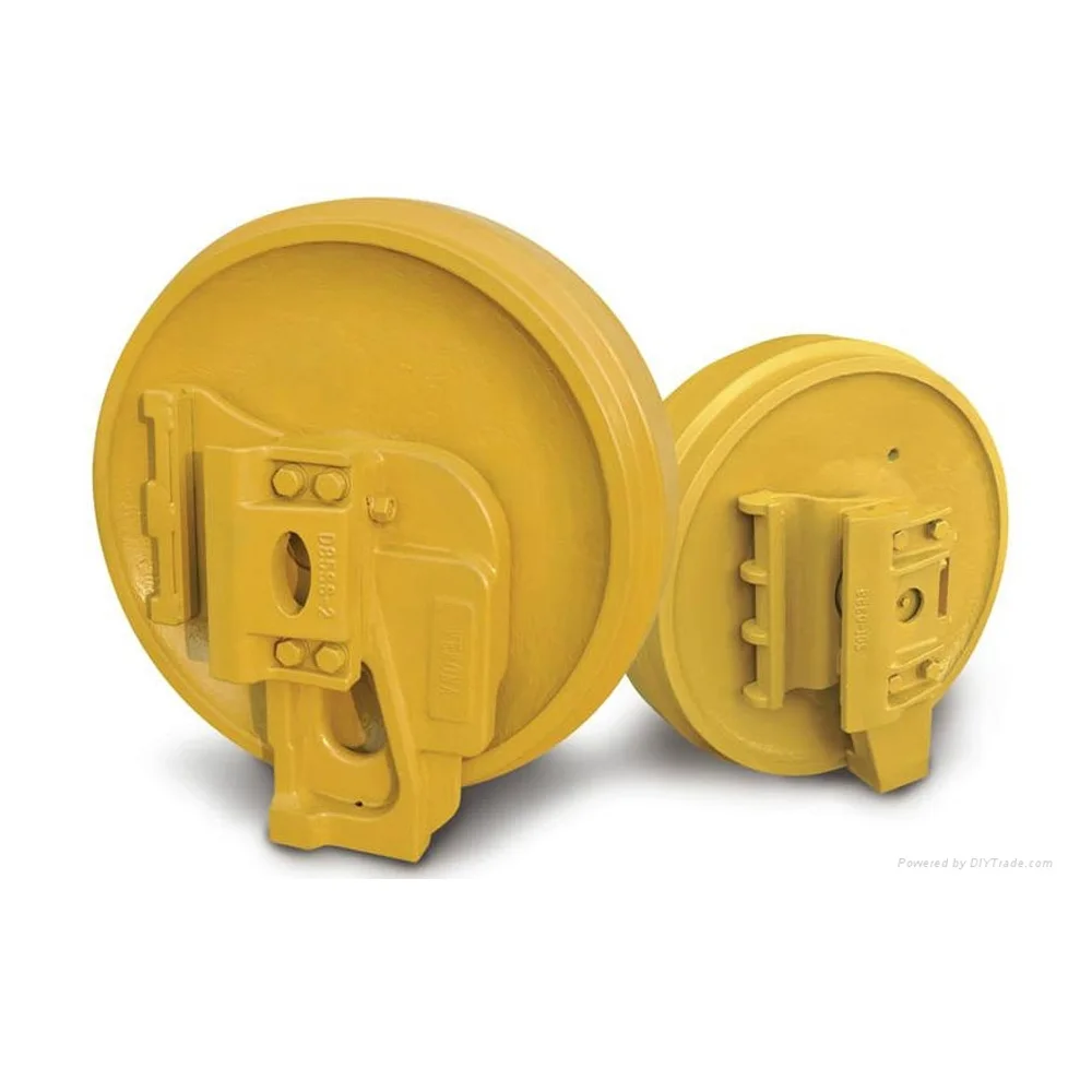 excavator dozer parts front idler 6t-2614 bulldozer adjuster front idler roller t200 d3g d4d d6 d6h d8r d11n d65 320d 320