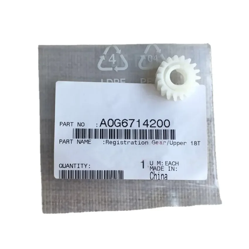 Copier Parts A0g6714200 Upper Registration Gear 18t for Konica Minolta Bizhub PRO 1051 1200 1052 1250
