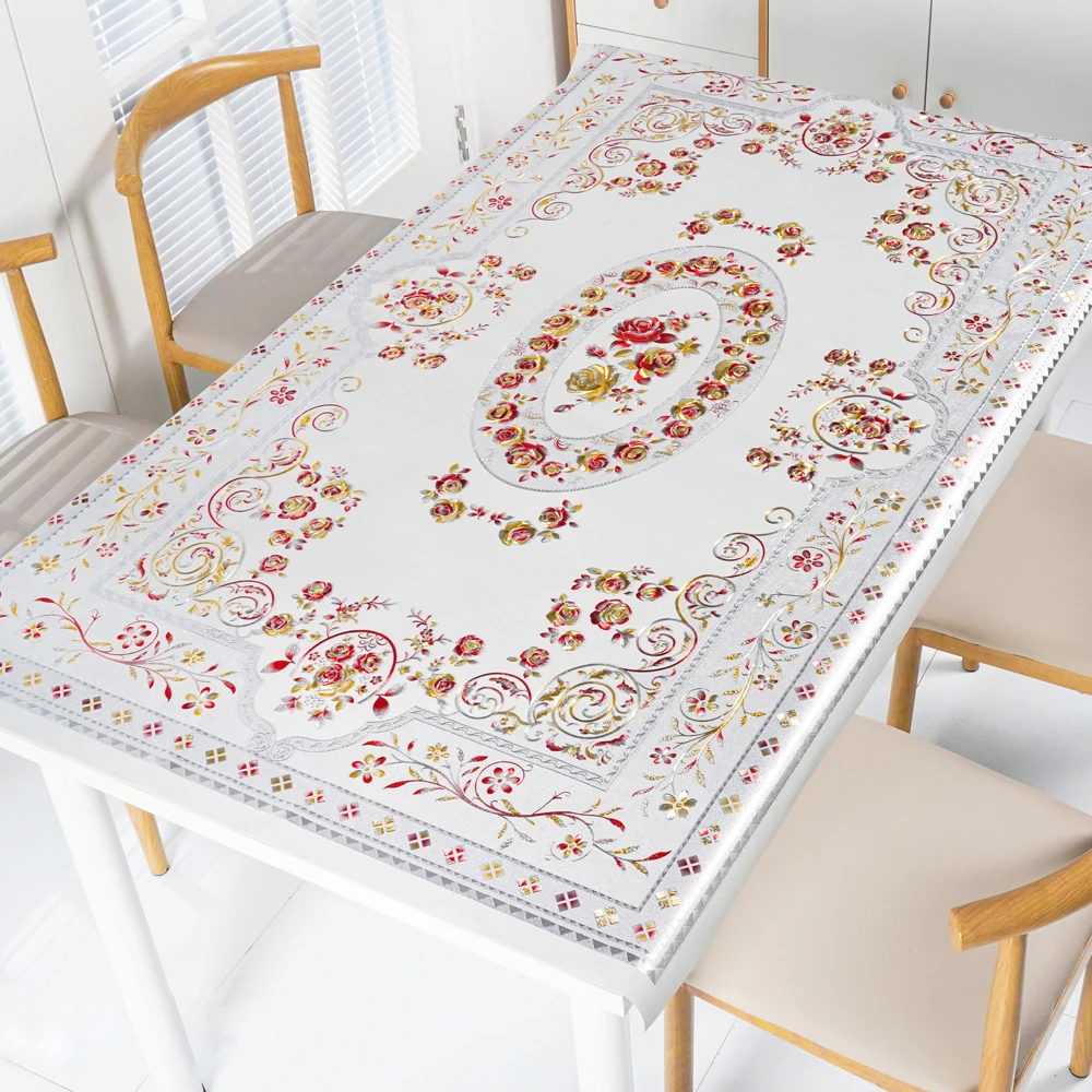 Birthday coffee bar gold foil table covers from india