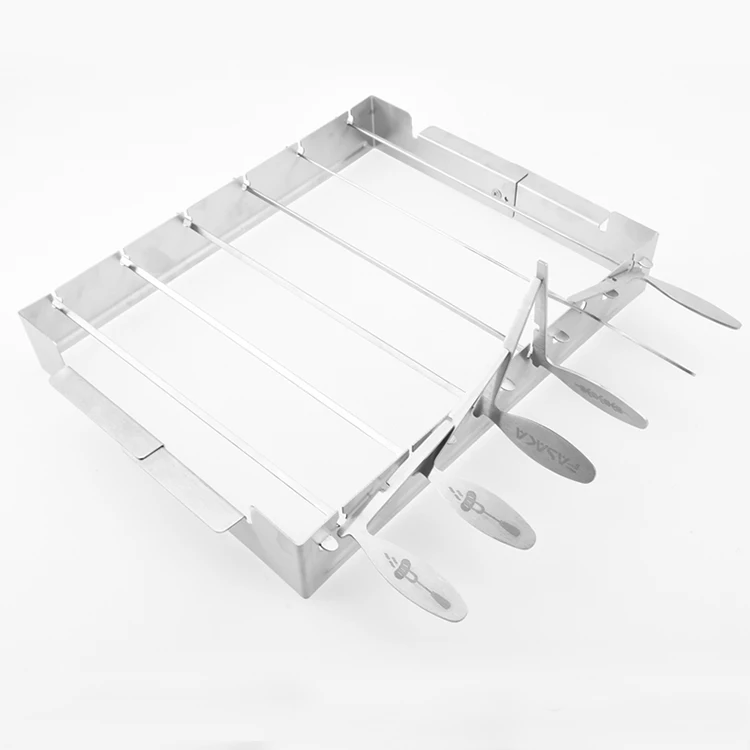 Лидер продаж Amazon 2021, стойка для шпажки Kabob, уличная стойка для шпажки Kabob из нержавеющей стали, 6 шт., стойка для Шпажки для барбекю