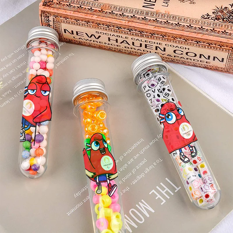 The Phryges plastic  test tubes   40ml round bottom test tube food grade    plastic tube for bath salt packing