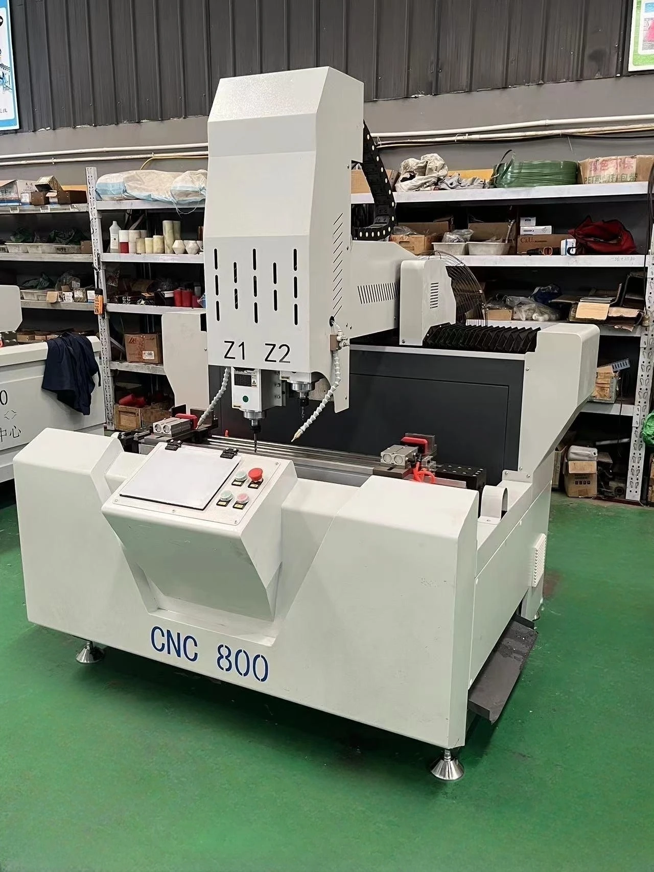 Used CNC Drilling & Milling Machine Door Window Making Aluminum Profile PVC UPVC Core PLC Engine Core Construction Industries