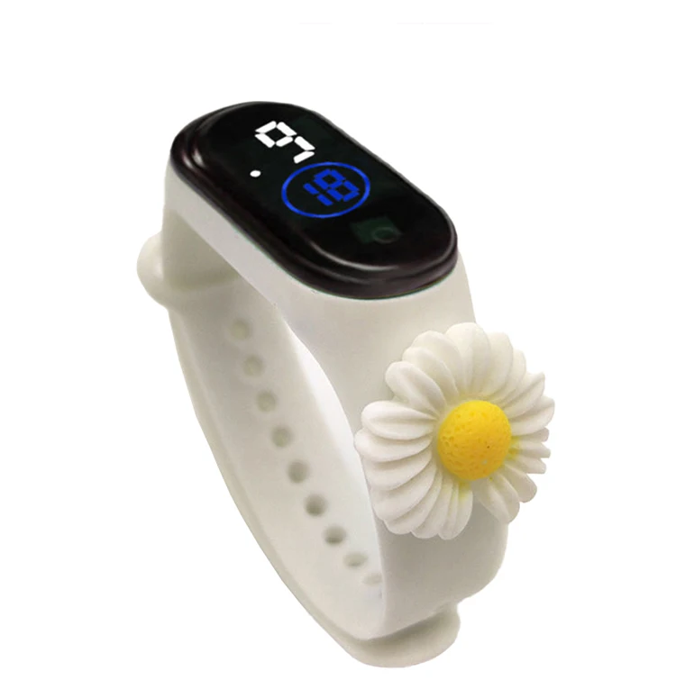 2023 New Motion Sports Watch For Women Electronic LED Digital Wristwatch Fashion Casual Simple Silicone Touch Waterproof Clock