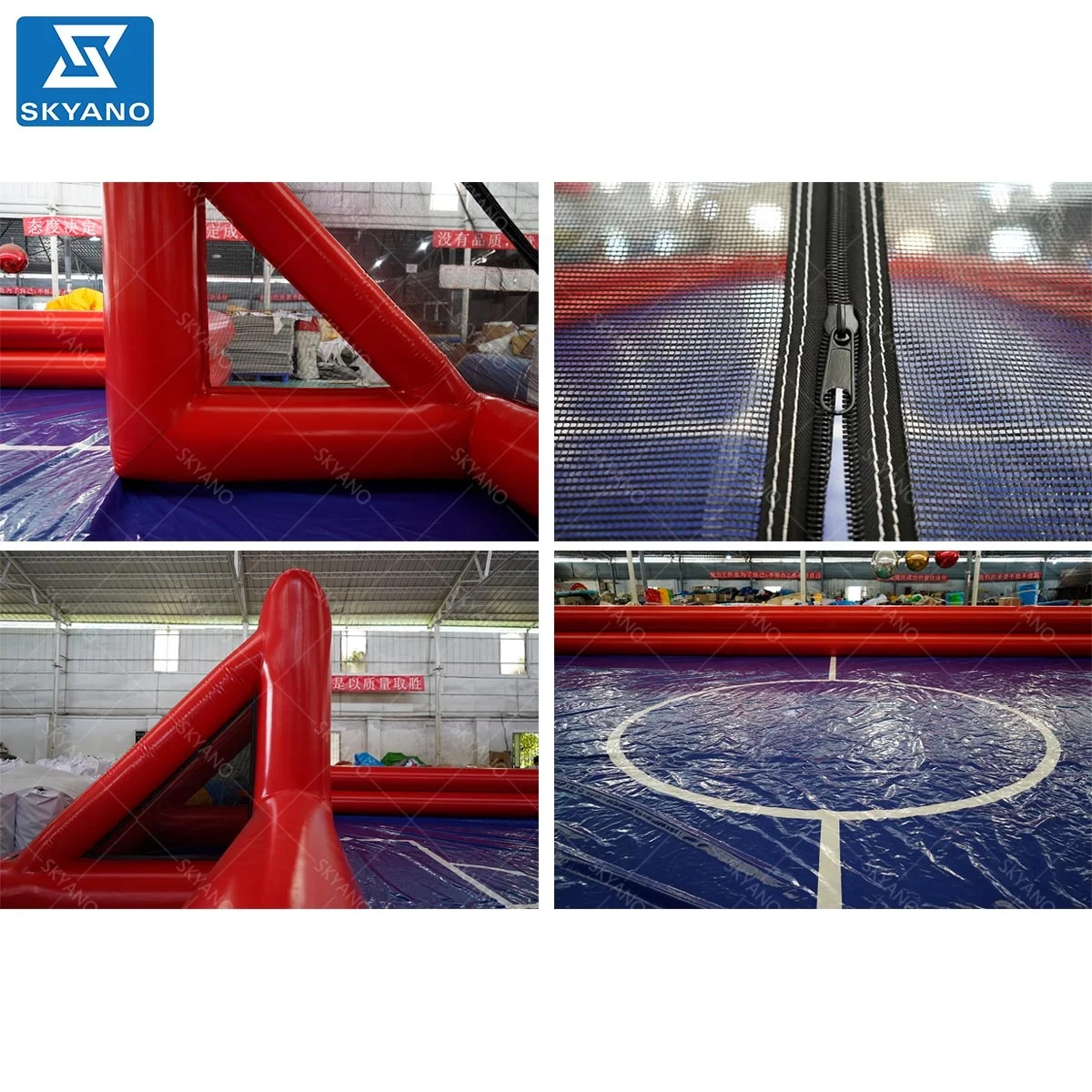 Large Inflatable Soap Soccer Playground Football Field