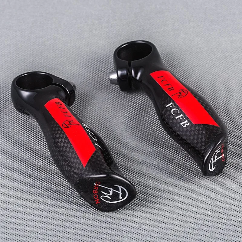 Carbon Fiber Bicycle Mountain Bar Ends Handlebar Bike MTB Small Auxiliary Handlebar
